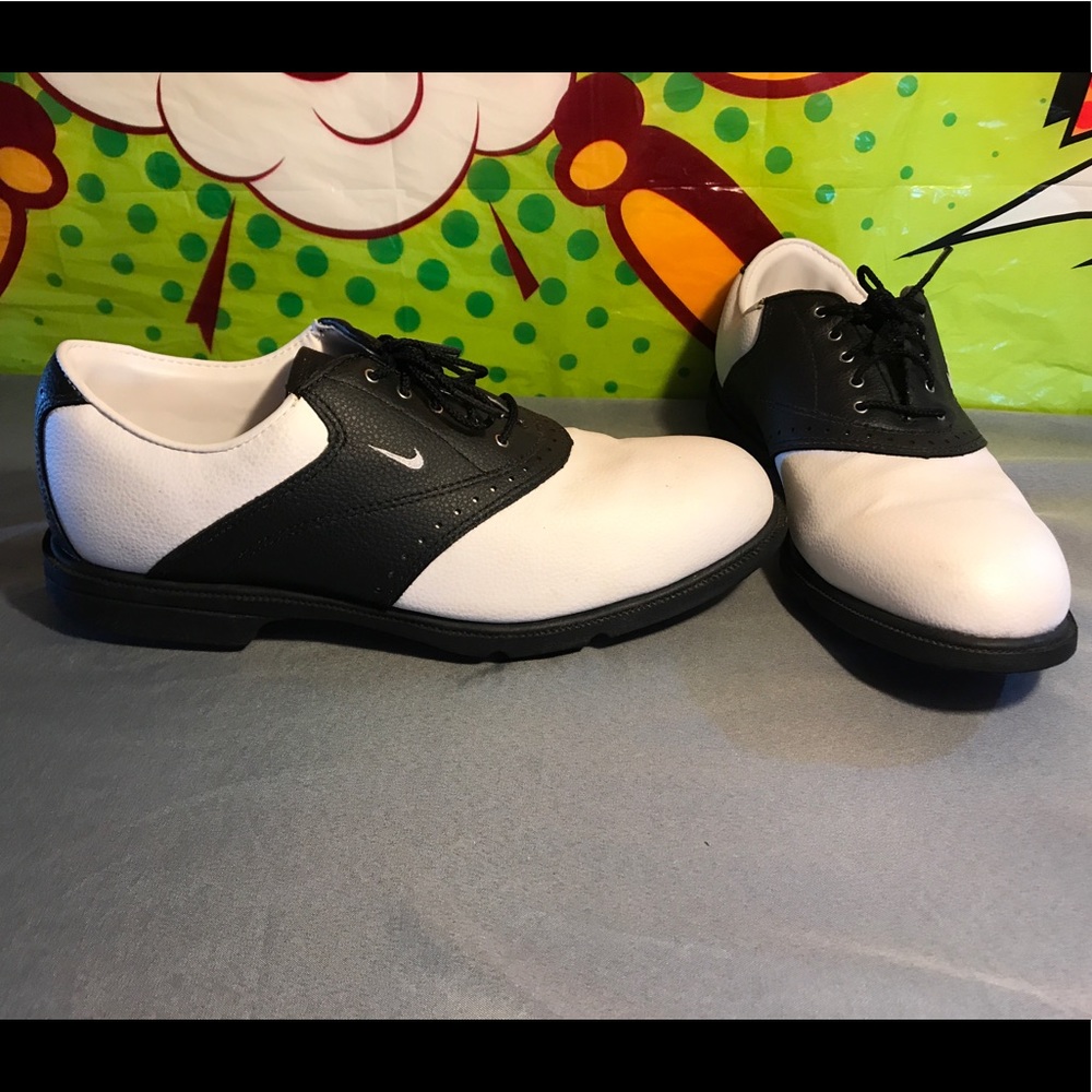 Nike Air Waverly Leather Golf Shoes Size 8.5 42.